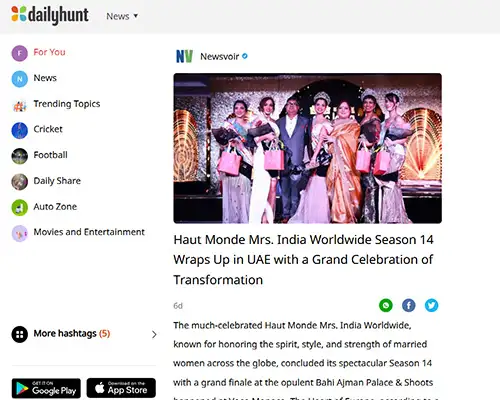 Haut Monde Mrs. India Worldwide Season 14 Wraps Up in UAE with a Grand Celebration of Transformation